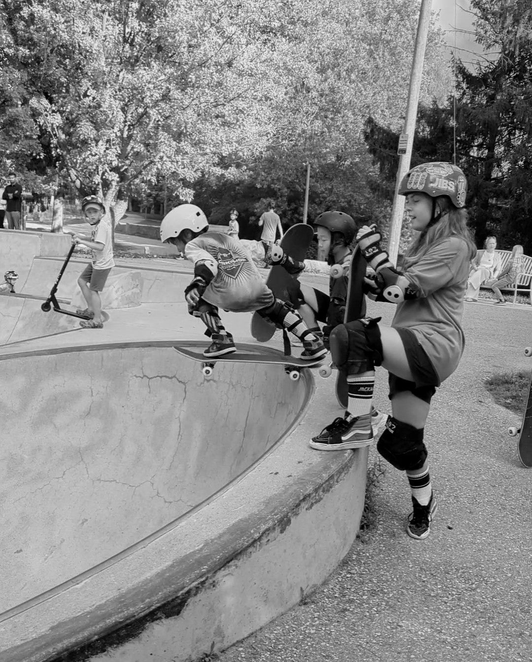 Wear the movement. Every Bluebird shirt helps give kids access to skate lessons and gear.